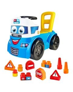 Toy for children, Feber, Motofeber, Blocks Police, 3 in 1, plastic, mixed, +18 months, 1 piece