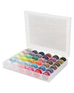 Peri bobbin set for sewing machine, 36 colors, 1 pack