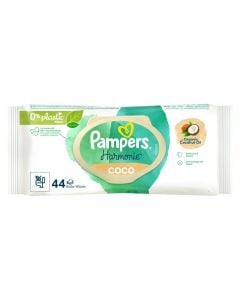 Wet papers, Pampers, Harmonie, Coco, 44 ​​pieces, 1 pack