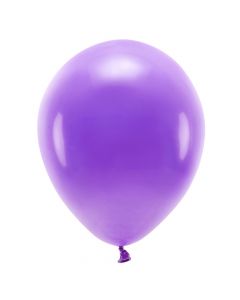 Eco balloons, latex, 26 cm, purple, 100 pieces, 1 pack