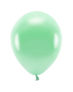 Eco balloons, latex, 26 cm, mint, 100 pieces, 1 pack