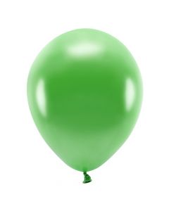 Eco balloons, latex, 26 cm, green, 100 pieces, 1 pack