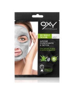 Detoxifying bubble mask for face, Oxy, plastic, 32 ml, black, 1 piece