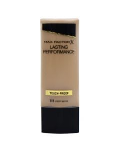 Fondatinë e lëngshme për makeup, 111 Deep Beige, Lasting Performance, Max Factor, plastikë, 35 ml, bezhë e errët, 1 copë