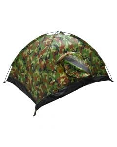 Manual camping tent, polyester, 3 persons, military green, 200x150 cm, 1 piece