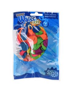Water balloons set for kids, latex, 17x12 cm, miscellaneous, 75 pieces, 1 pack