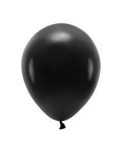 Eco balloons, Party Deco, latex, 26 cm, black, 100 pieces, 1 pack