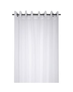 Moanna thin curtain with rings, polyester, white, 300x260 cm