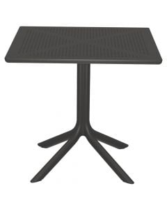Tavolinë Hera, PP, antrazit, 80x80xH74.5 cm
