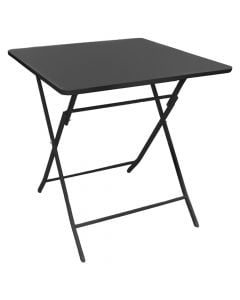 Square folding table Bistro, metal, anthracite gray, 70x70xH71 cm