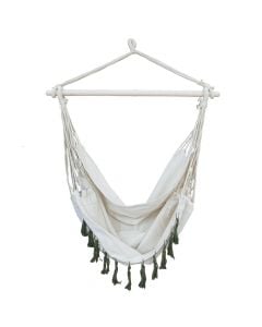 Lekundese ulese hammock, poliester/pambuk, bezhe, 100x130xH120 cm