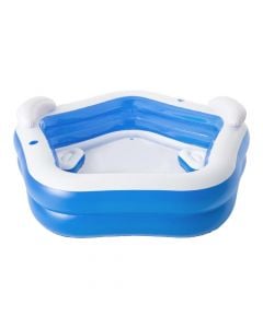 Bestway family pool, PVC, blue, 206x213xH69 cm / 575 Lt