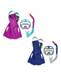 Set maske noti me tub dhe lopatat Bestway, polikarbonat/plastike, 2 ngjyra te ndryshme, nr.37-41 / 7+ vjeç
