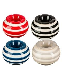 Rayna ashtray, ceramic, different colors, Dia.12.5xH8 cm