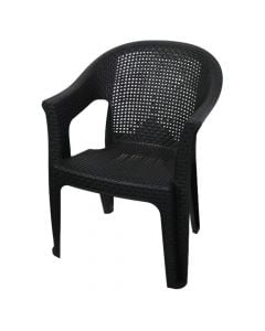 Armchair Afamya, plastic, Grey color, 44x60xH85 cm