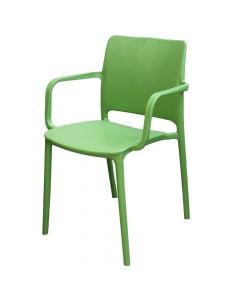 Armchair Miami, plastic, 53x56xH83.5 cm, green color