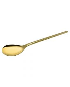 Dessert spoon, stainless steel, shiny gold, 16 cm