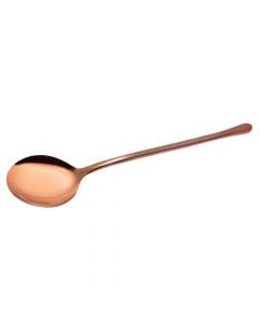 Dessert spoon, stainless steel, shiny copper, 14.8 cm