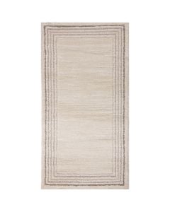 Elio rug, polypropylene and polyester, cream/grey, 80x150 cm