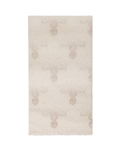 Sign rug, polyester, cream/beige, 80x150 cm