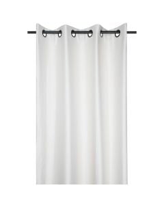 Orlando full curtain with rings, 100% polyester, light grey, 140x260 cm