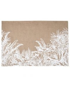 Quito rug, 100% jute, natural beige and white, 60x90 cm