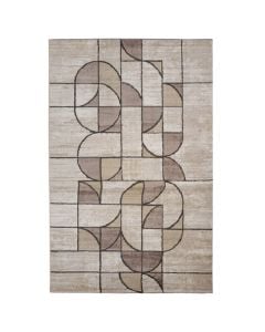 Carpet Spring, modern, polyester+heatset, ivory/dark beige, 200x300 cm