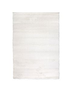 Carpet Parma Shaggy,  polypropylene + frieze, white, 160x230 cm