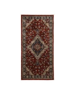 Aspero rug, polyester, blue/beige/orange, 80x150 cm