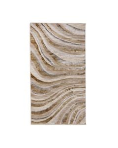 Evaz rug, polypropylene,  cream/beige/gold, 80x150 cm