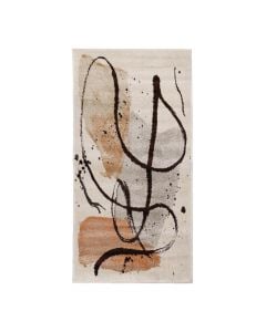 Sanford rug, polypropylene and frieze, cream/brown, 80x150 cm