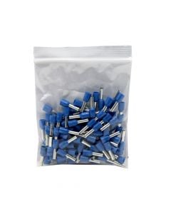 Terminal i izoluar tub, 4 mm², bakër/plastik, 100 cop/pako, blu