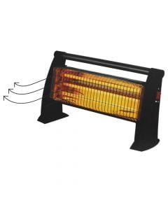 Electric heater, Lobod, 1500 W, 3 quartz tubes, 8-10 m², H25.5xW50.5xD12.5 cm