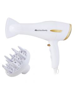 Hair dryer, Melchioni, 1800 -2200 W, 3 temperature levels, 2 speed levels, 220-240V