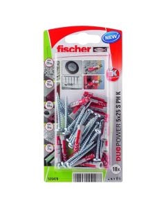 Upa fischer DuoPower 5 x 25 me vide 3.5x35, 18pc