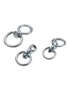 Swivel without ring electro galvanized, 7mm, ~ 19-21mm