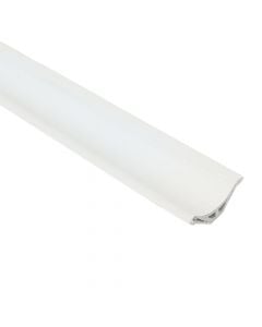 Profile L-shaped with adhesive, PVC white, 23 x 2500 mm