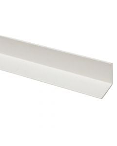 Profile L-shaped, PVC white, 25 x 25 mm , 2000 mm