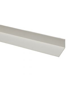 Profile L-shaped, PVC white, 20 x 10 mm , 2000 mm