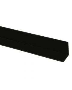 Profile L-shaped, PVC black, 25 x 20 mm , 2000 mm