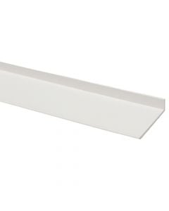 Profile L-shaped, PVC white, 40 x 10 mm , 2000 mm