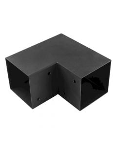 Reinforced angle bracket 122x226x224x2 mm, black