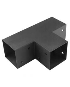 Reinforced angle bracket 122x266x326x2 mm, black