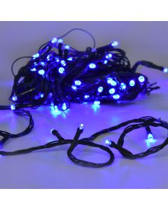 Varg dritash LED, 10m, 100 led, white, me kabell jeshil, me bashkim,me kontroller, IP44