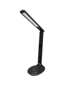 Led reading table light, dimmable, with digital clock, 3000/6500 K, black