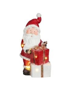 X-mas decoration, Santa, red, led, battery operated, L27xW20xH44.5 cm, indoor use.