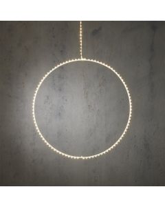 Circle classic white, 1200 led, with timer,D56 cm, outdoor use.