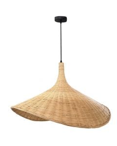 pendant light, metal/bamboo, E27, D60 cm