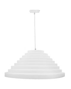 Ceiling light, plastic, white, E27, 60x60x28cm