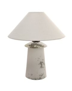 Table light, ceramic, E27, white, H55cm